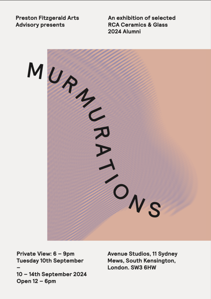 Poster of upcoming exhibition Murmurations